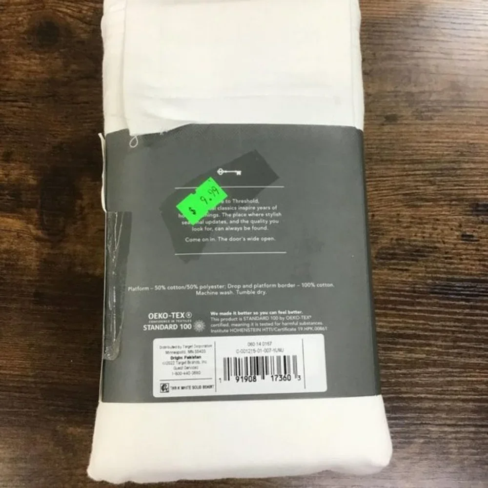 NEW Threshold Wrinkle-Resistant Bedskirt King Size